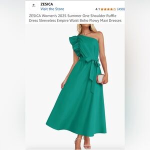 Zesica Women's 2025 One Shoulder Ruffle Dress
XL NWT
Still on Amazon for 37.99